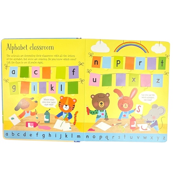 Usborne 2 Board Books (1) ABC Lift-the-Flap and (1) Alphabet Picture Book - Picture 5 of 12